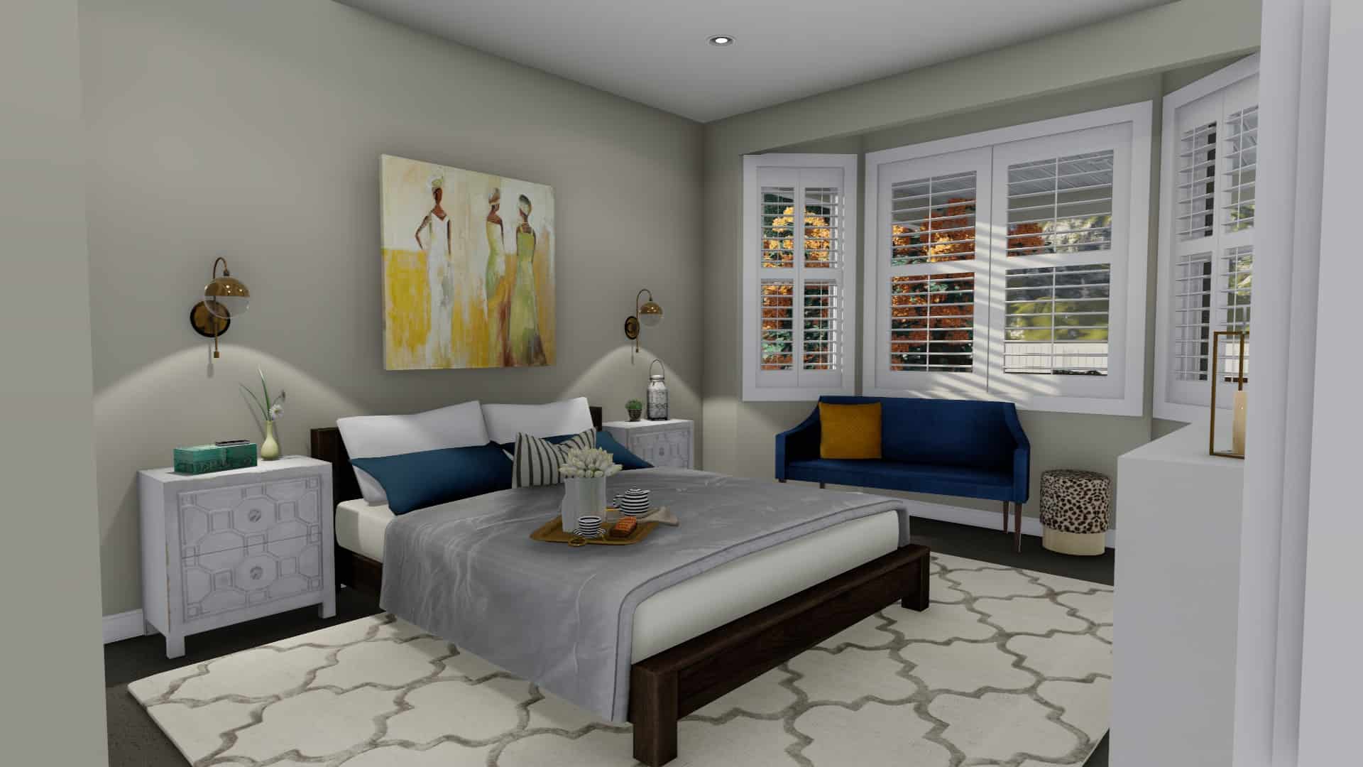 Master Bedroom of this 2-Bedroom, 2712 Sq Ft Plan - 187-1008
