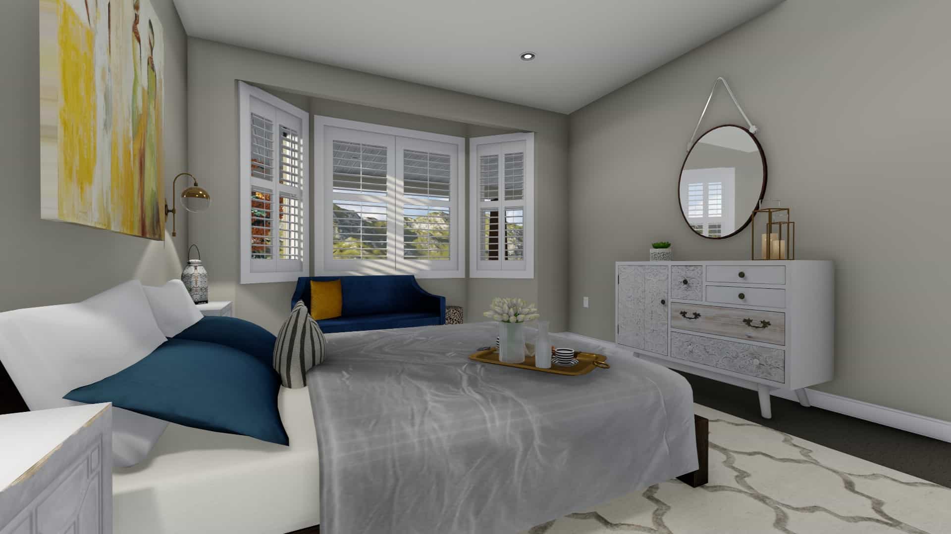 Master Bedroom of this 2-Bedroom, 2712 Sq Ft Plan - 187-1008