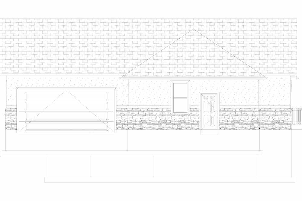 Home Plan Right Elevation of this 2-Bedroom,2712 Sq Ft Plan -187-1008