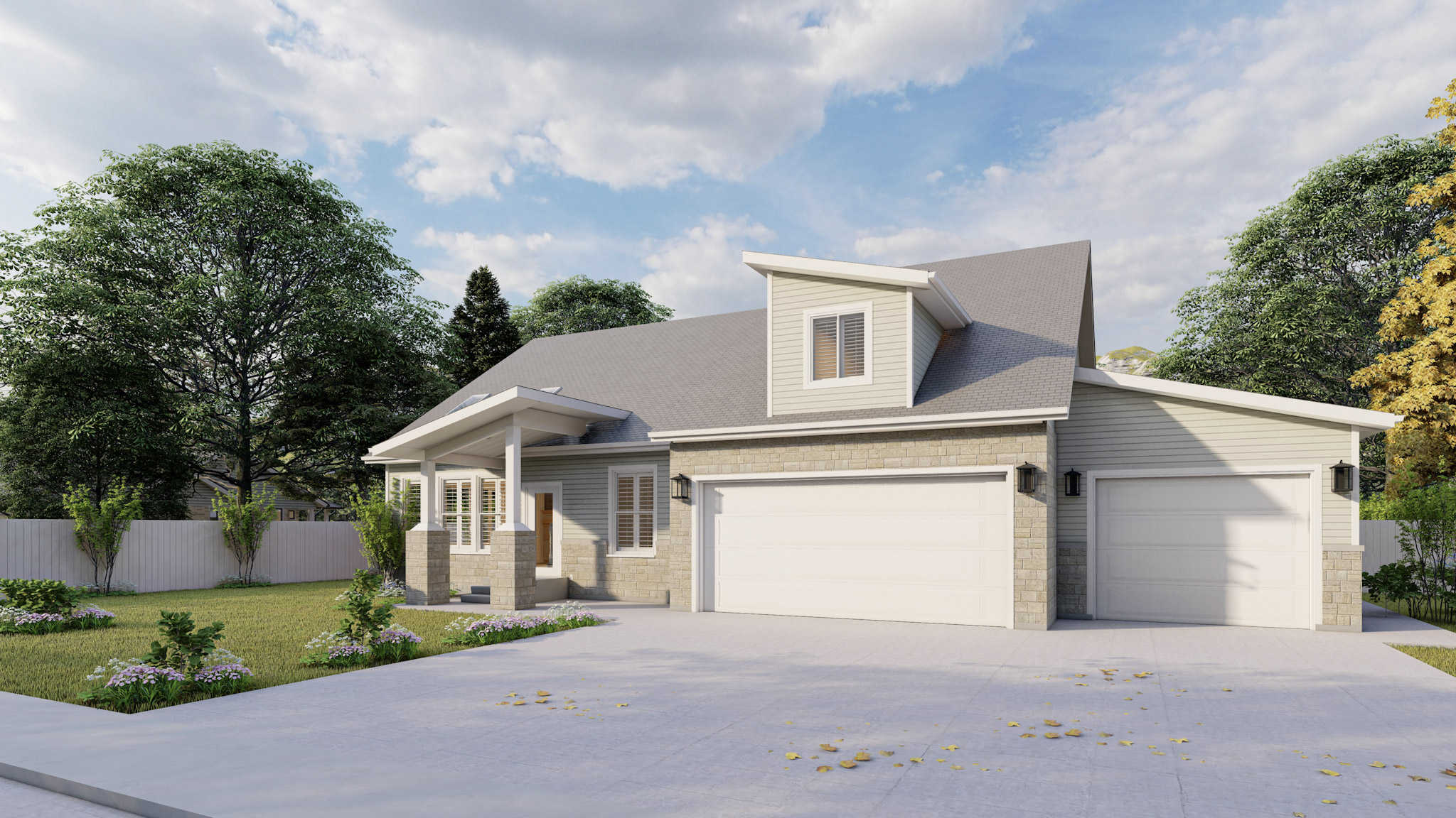 Front View of this 3-Bedroom,2368 Sq Ft Plan -187-1012