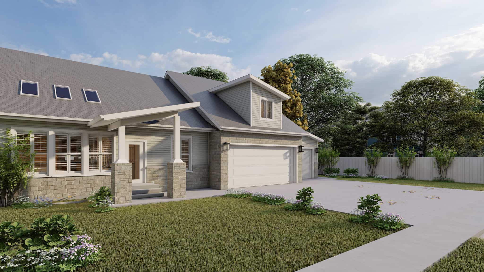 Left Side View of this 3-Bedroom,2368 Sq Ft Plan -187-1012
