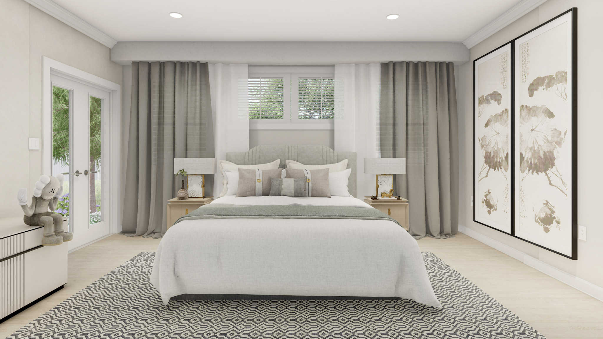 Master Bedroom of this 3-Bedroom,2368 Sq Ft Plan -187-1012