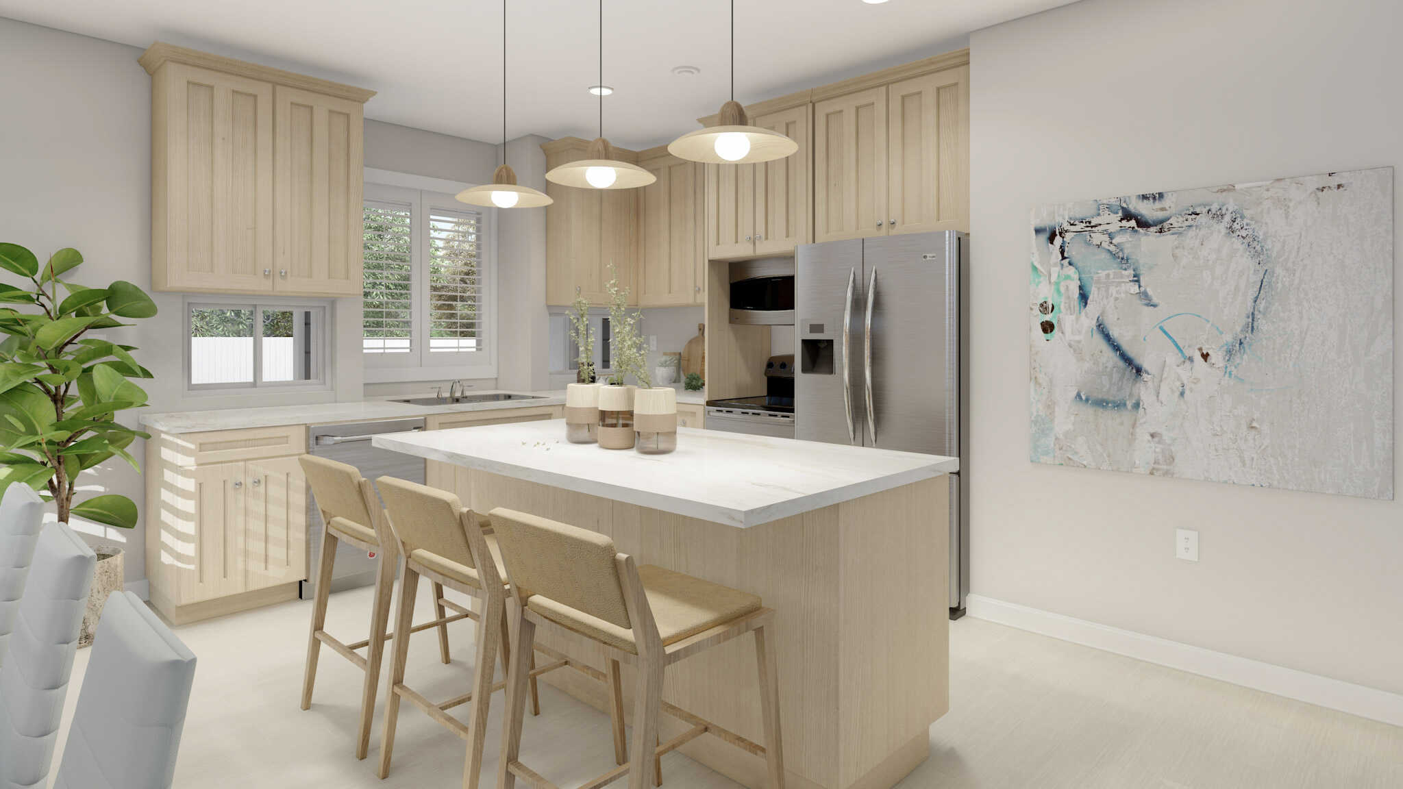 Kitchen: Kitchen Island of this 3-Bedroom,2368 Sq Ft Plan -187-1012