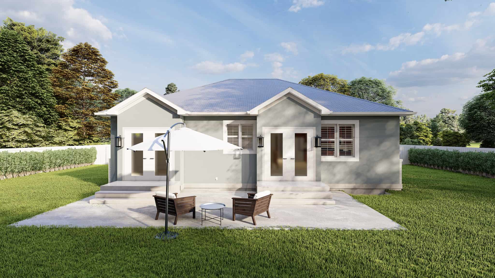 Patio of this 5-Bedroom,1553 Sq Ft Plan -187-1015