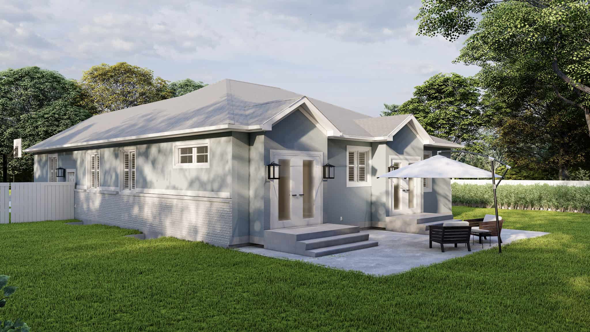 Rear View of this 5-Bedroom,1553 Sq Ft Plan -187-1015