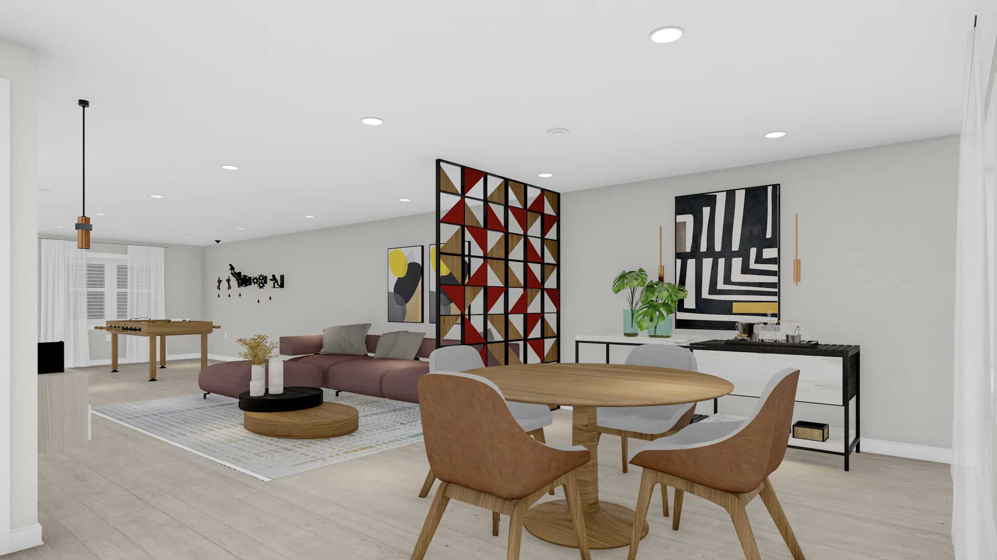 Dining Room of this 5-Bedroom,1553 Sq Ft Plan -187-1015