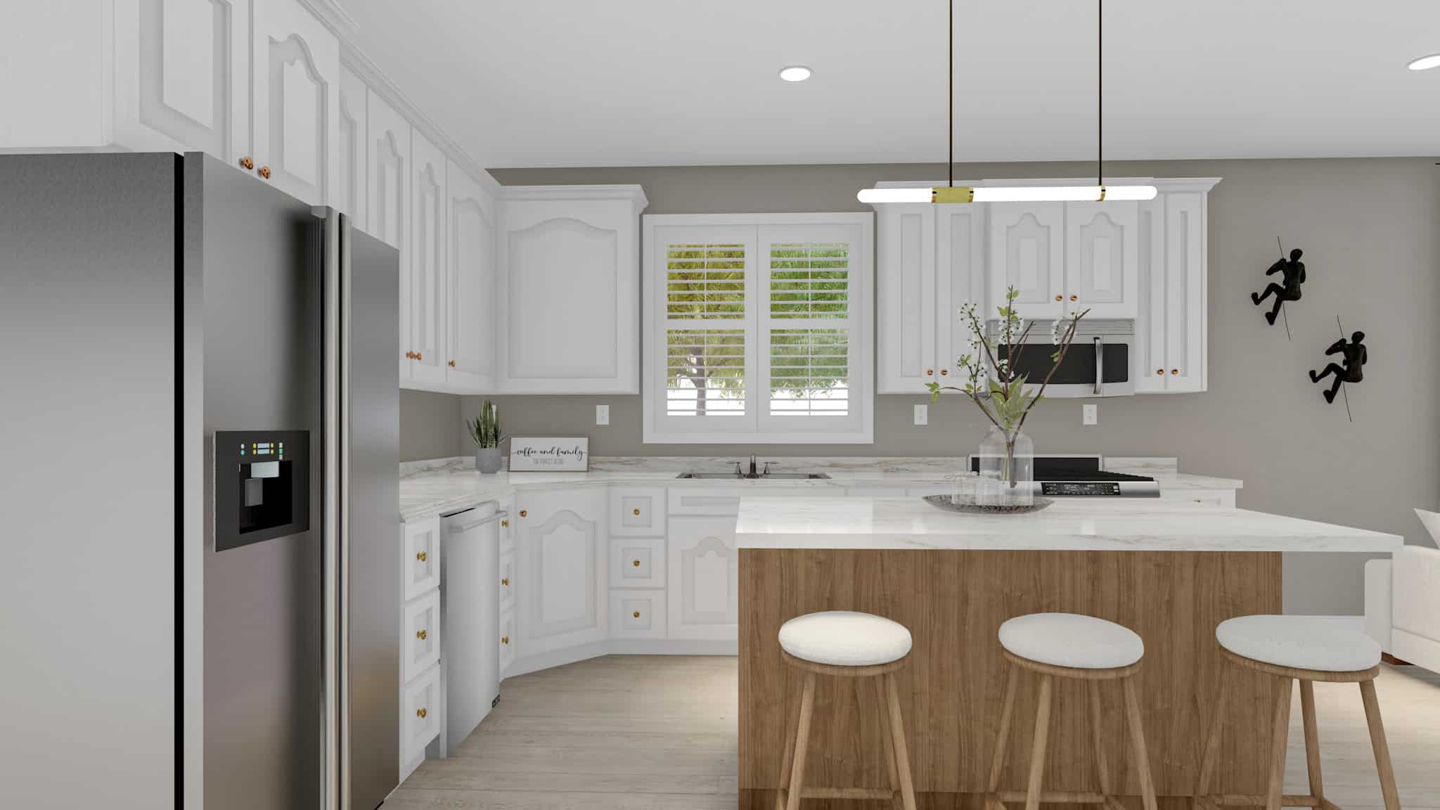 Kitchen: Kitchen Island of this 5-Bedroom,1553 Sq Ft Plan -187-1015