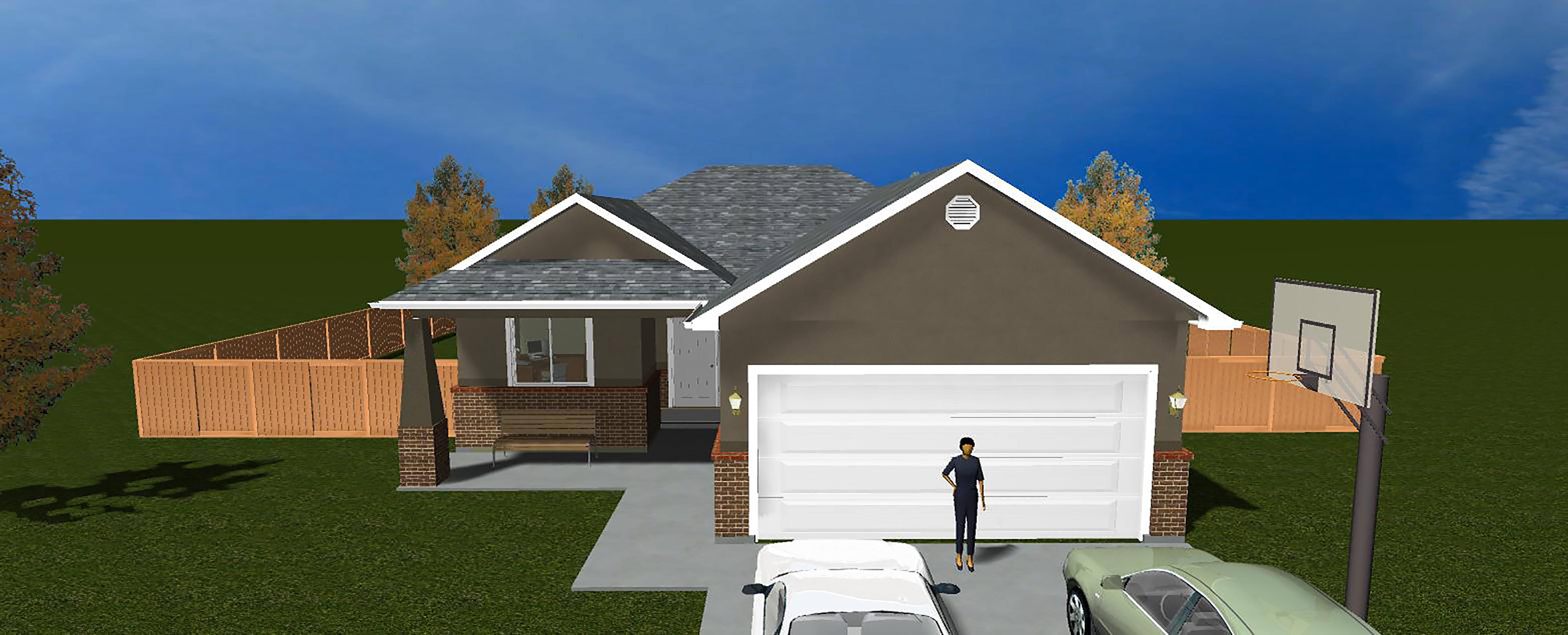 Front View of this 5-Bedroom, 1553 Sq Ft Plan - 187-1015