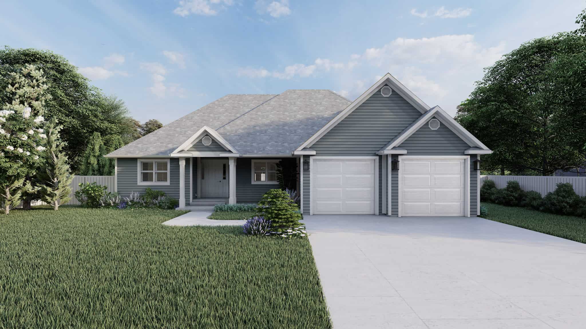 Traditional home (ThePlanCollection: Plan #187-1017)