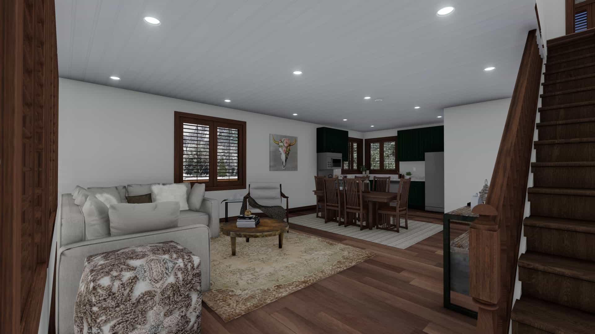 Family Room of this 5-Bedroom, 1868 Sq Ft Plan - 187-1029