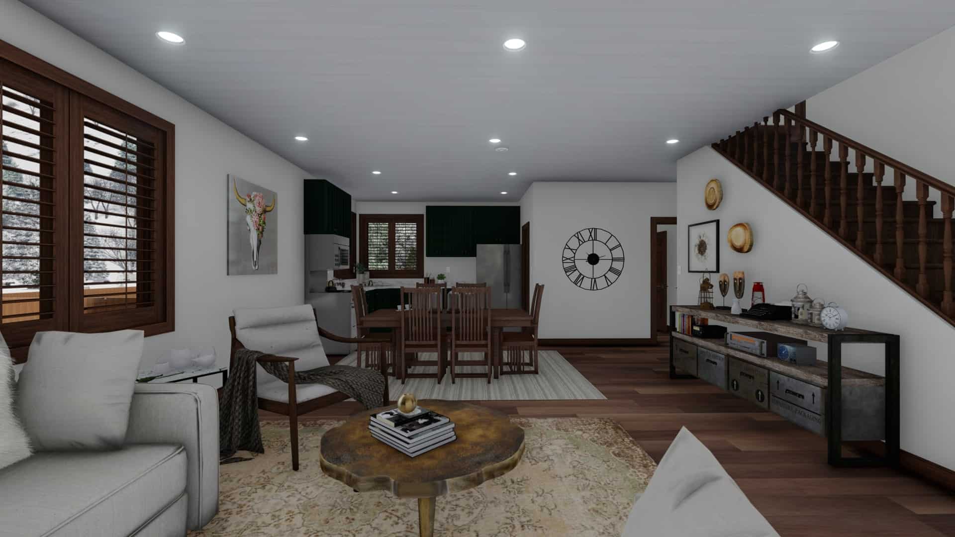 Family Room of this 5-Bedroom, 1868 Sq Ft Plan - 187-1029