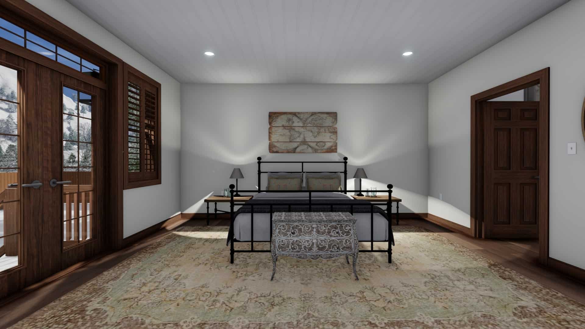 Master Bedroom of this 5-Bedroom, 1868 Sq Ft Plan - 187-1029