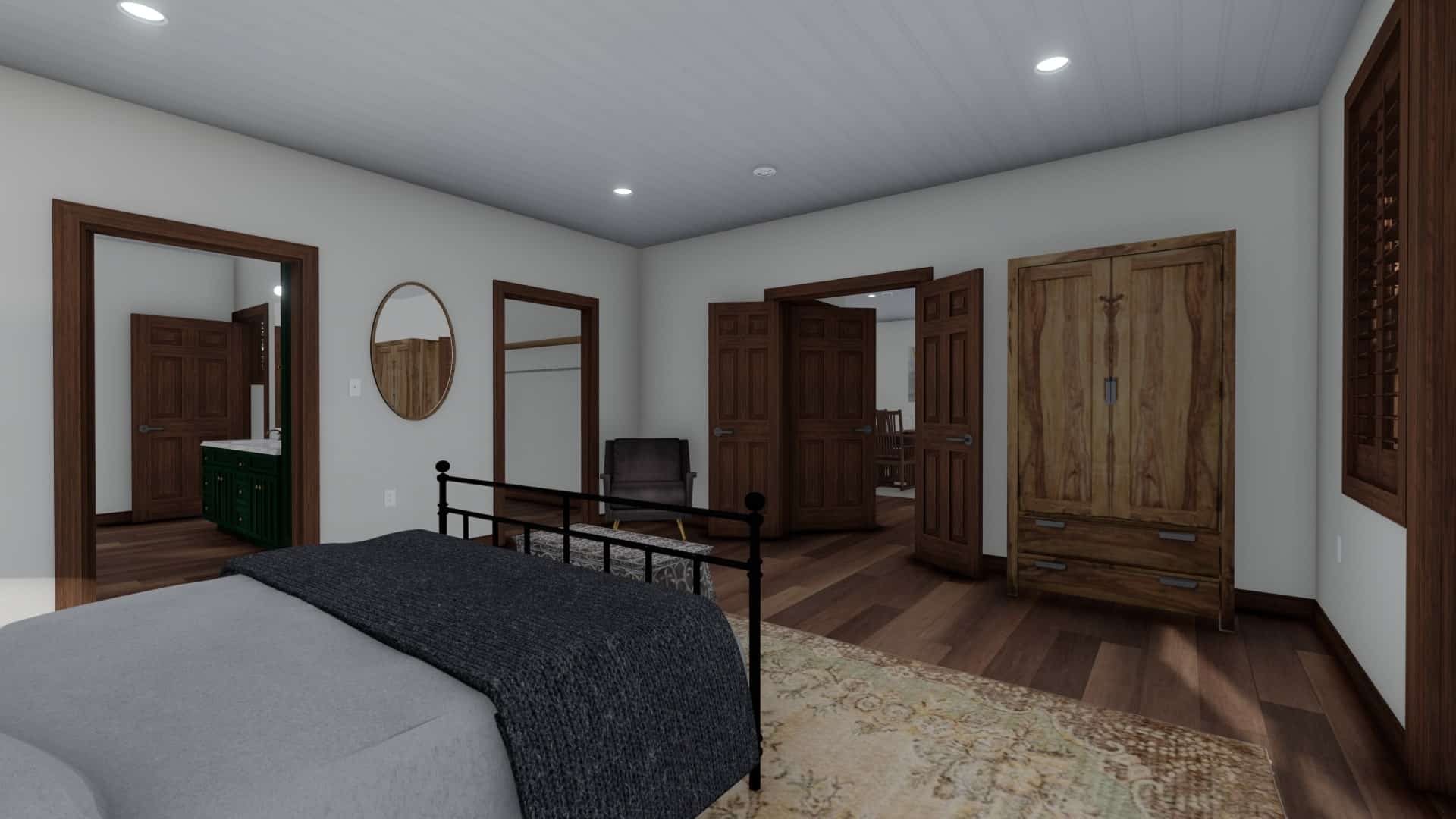 Master Bedroom of this 5-Bedroom, 1868 Sq Ft Plan - 187-1029