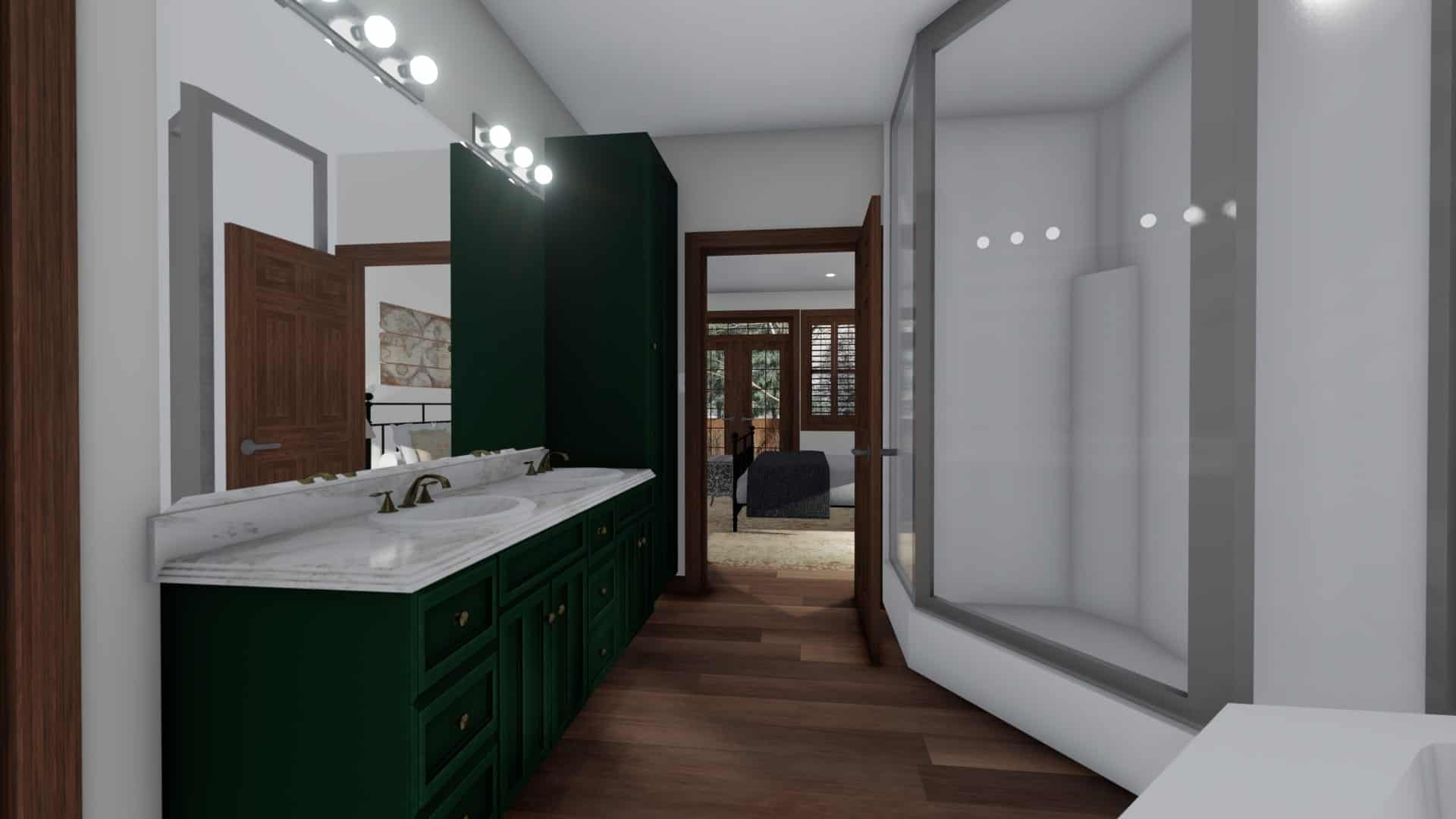 Master Bathroom of this 5-Bedroom, 1868 Sq Ft Plan - 187-1029