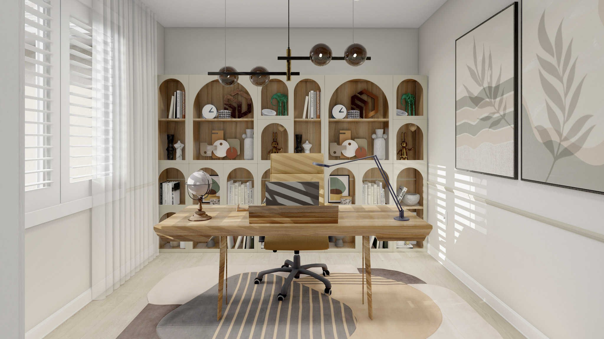 Home Office of this 5-Bedroom,2576 Sq Ft Plan -187-1031