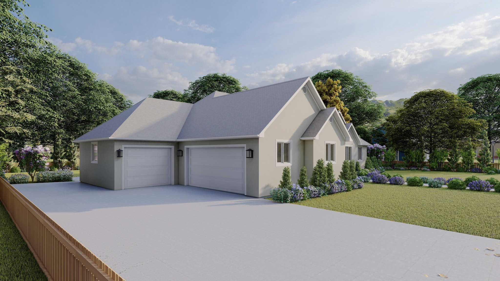 Left Side View of this 5-Bedroom,2576 Sq Ft Plan -187-1031
