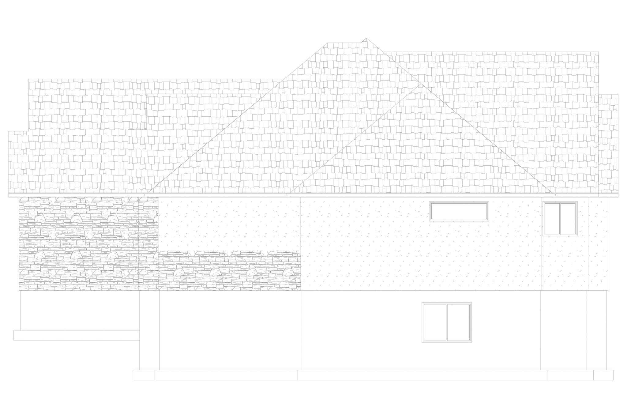 Home Plan Right Elevation of this 5-Bedroom,2576 Sq Ft Plan -187-1031