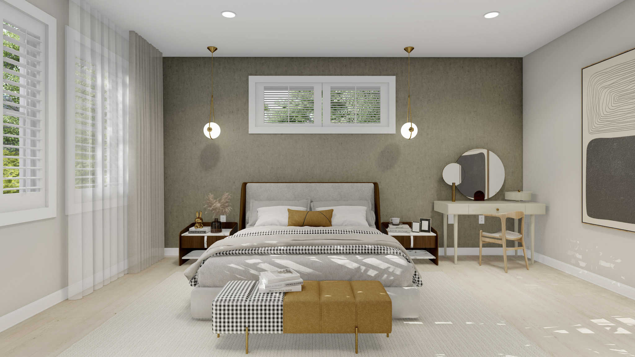 Master Bedroom of this 5-Bedroom,2576 Sq Ft Plan -187-1031
