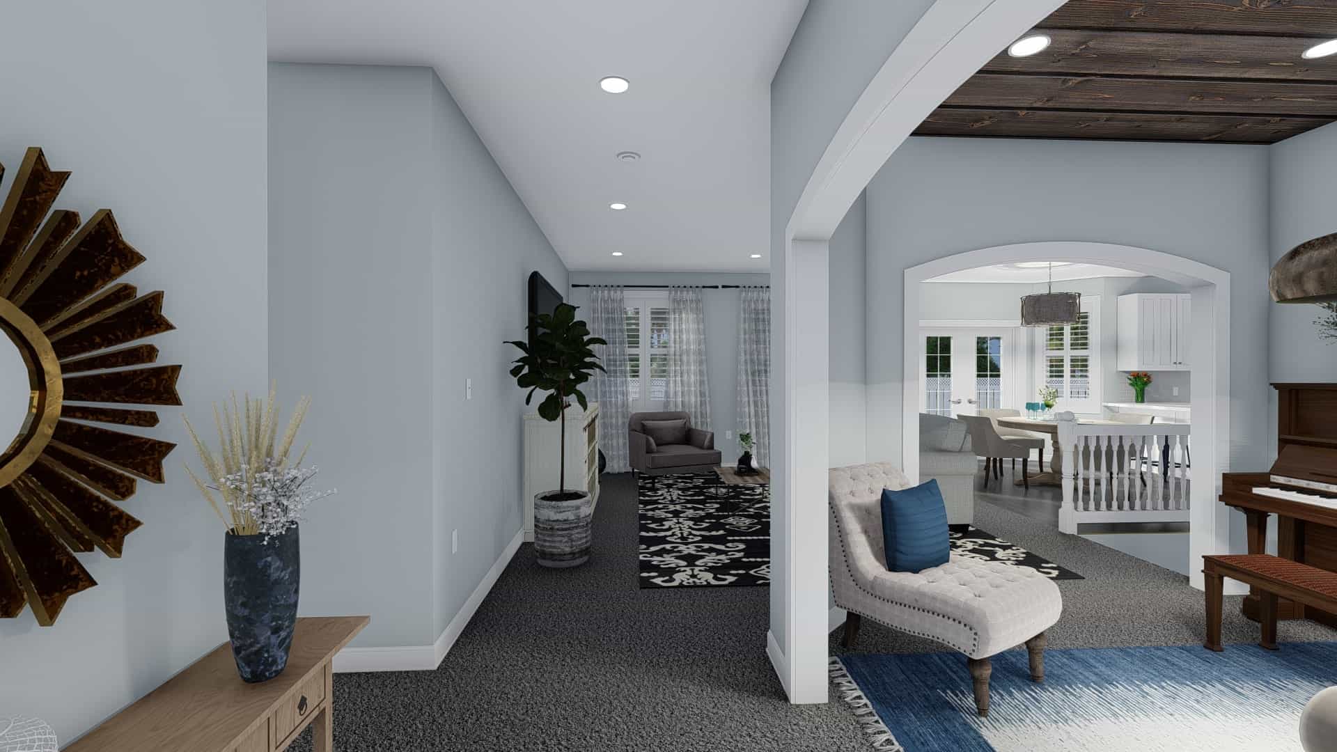 Entry Hall: Foyer of this 3-Bedroom, 1555 Sq Ft Plan - 187-1048