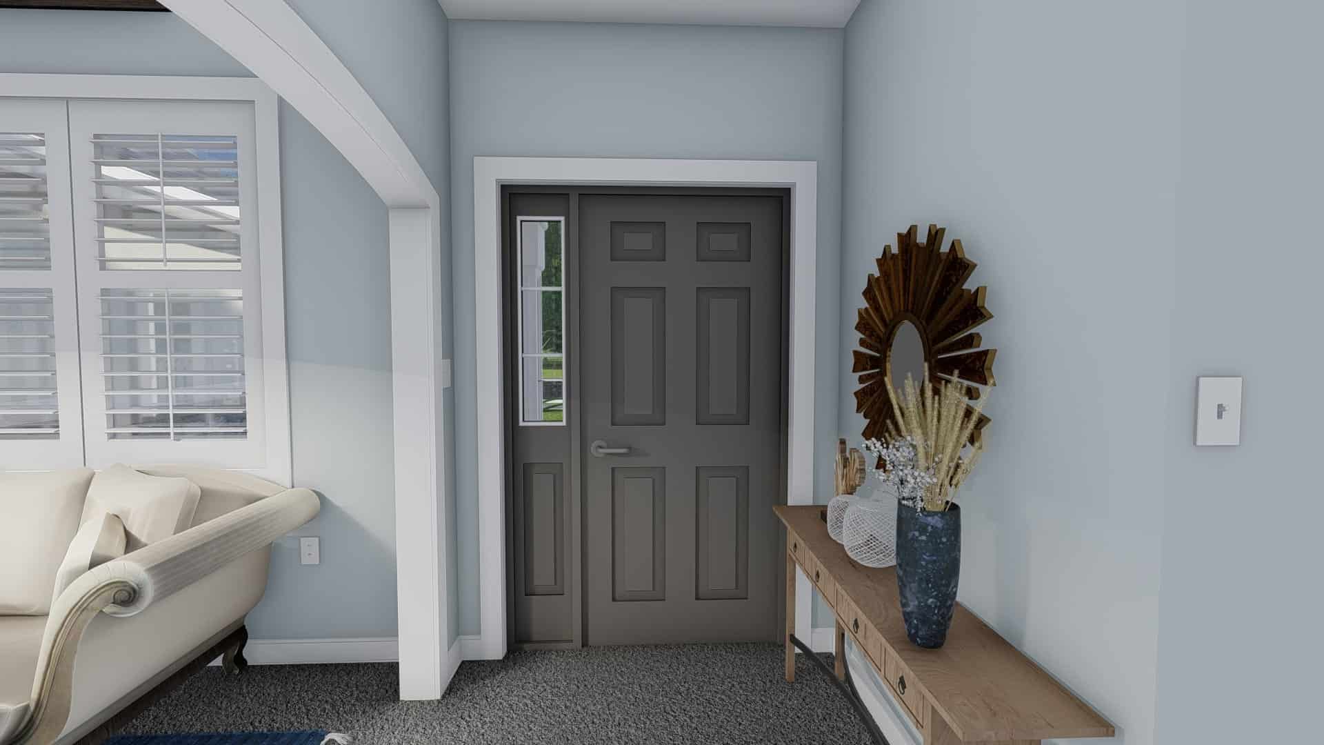 Entry Hall: Foyer of this 3-Bedroom, 1555 Sq Ft Plan - 187-1048