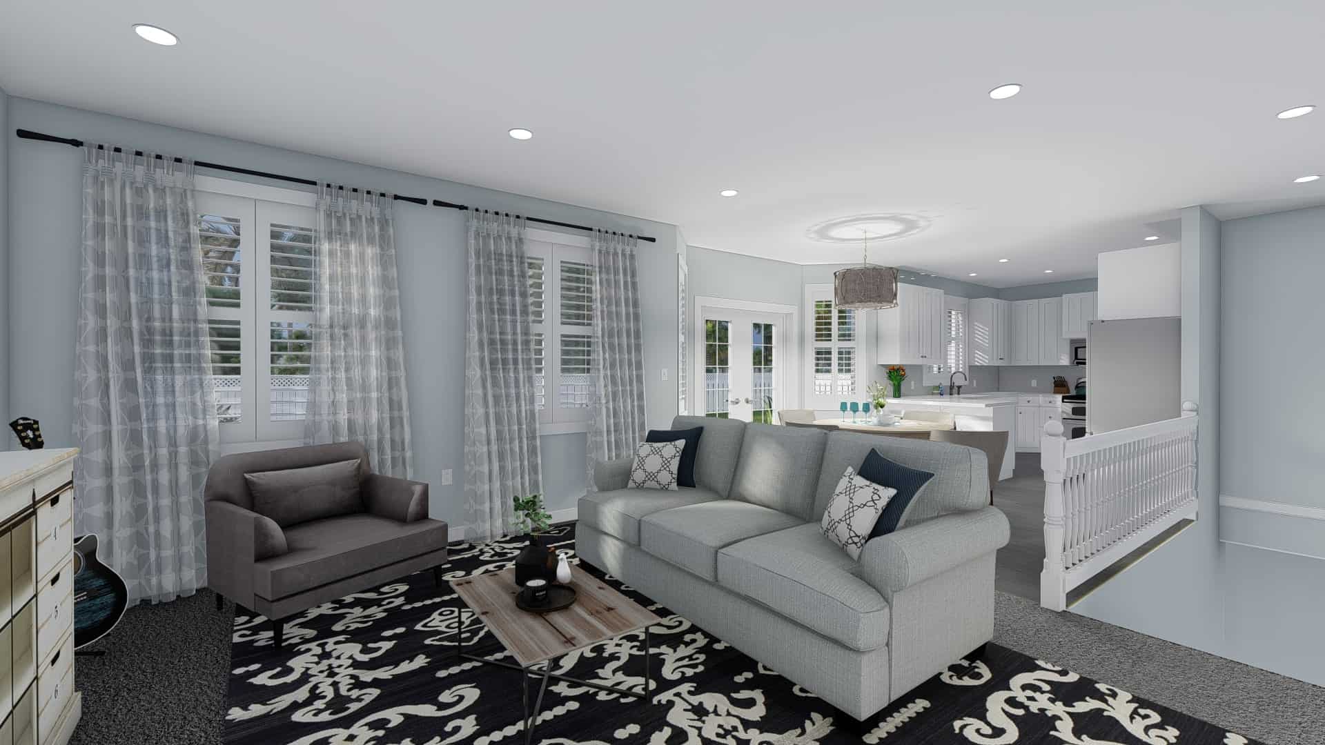 Family Room of this 3-Bedroom, 1555 Sq Ft Plan - 187-1048