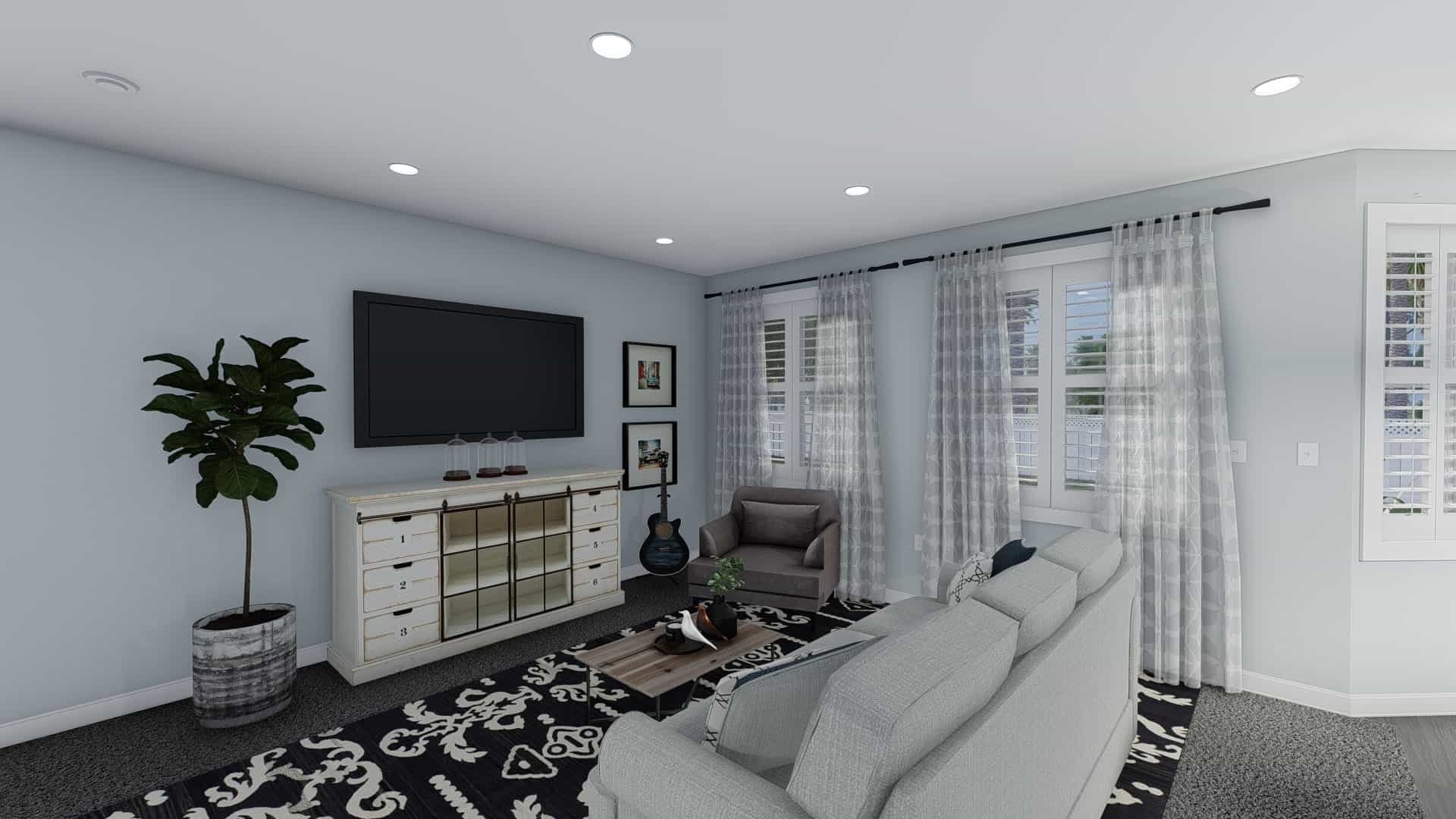 Family Room of this 3-Bedroom, 1555 Sq Ft Plan - 187-1048
