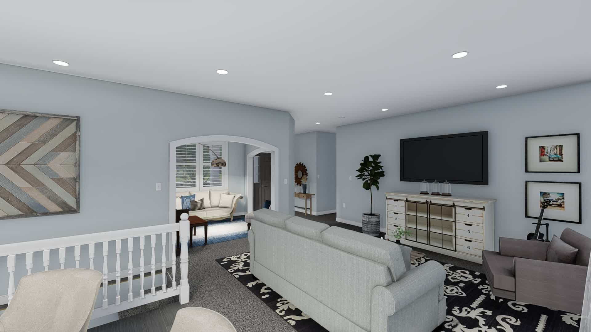 Family Room of this 3-Bedroom, 1555 Sq Ft Plan - 187-1048
