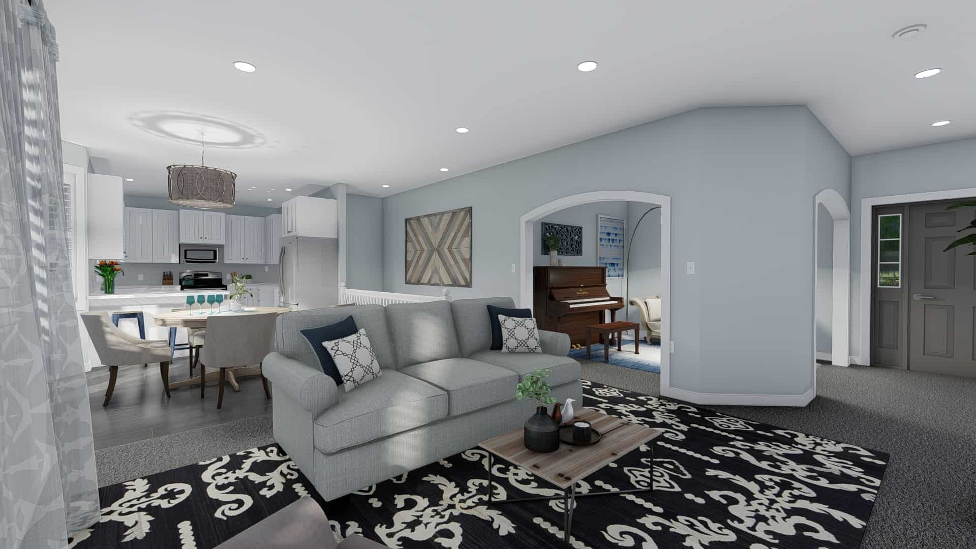 Family Room of this 3-Bedroom, 1555 Sq Ft Plan - 187-1048