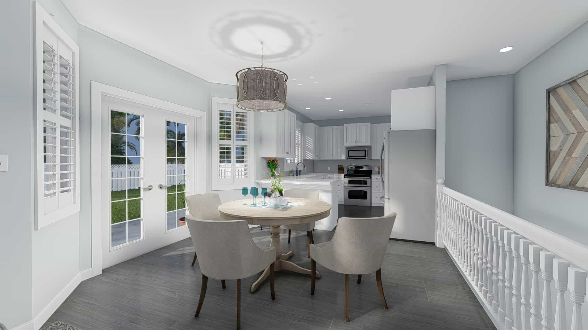 Dining Room of this 3-Bedroom, 1555 Sq Ft Plan - 187-1048