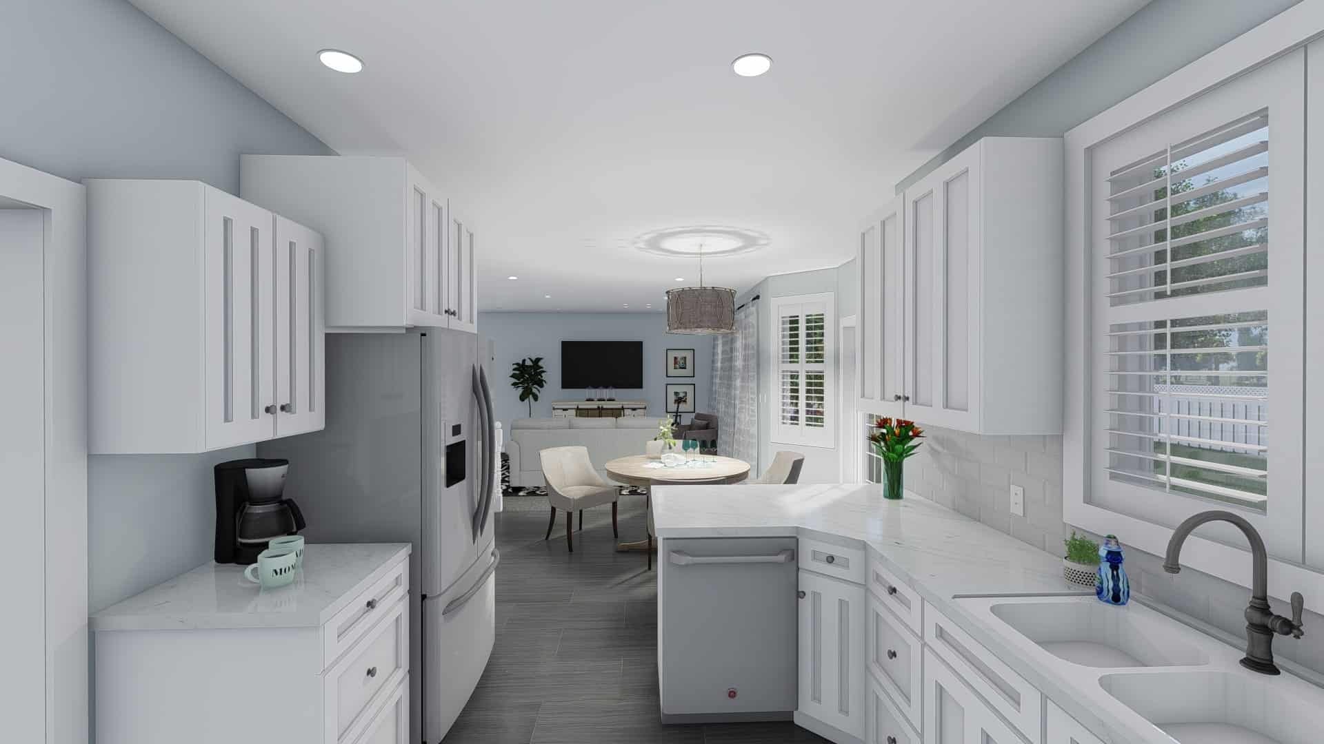 Kitchen of this 3-Bedroom, 1555 Sq Ft Plan - 187-1048