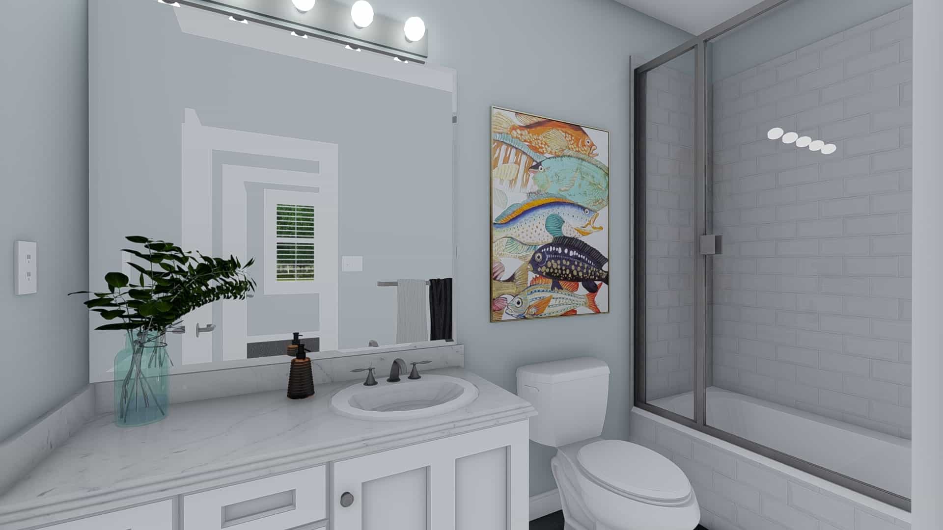 Bathroom of this 3-Bedroom, 1555 Sq Ft Plan - 187-1048