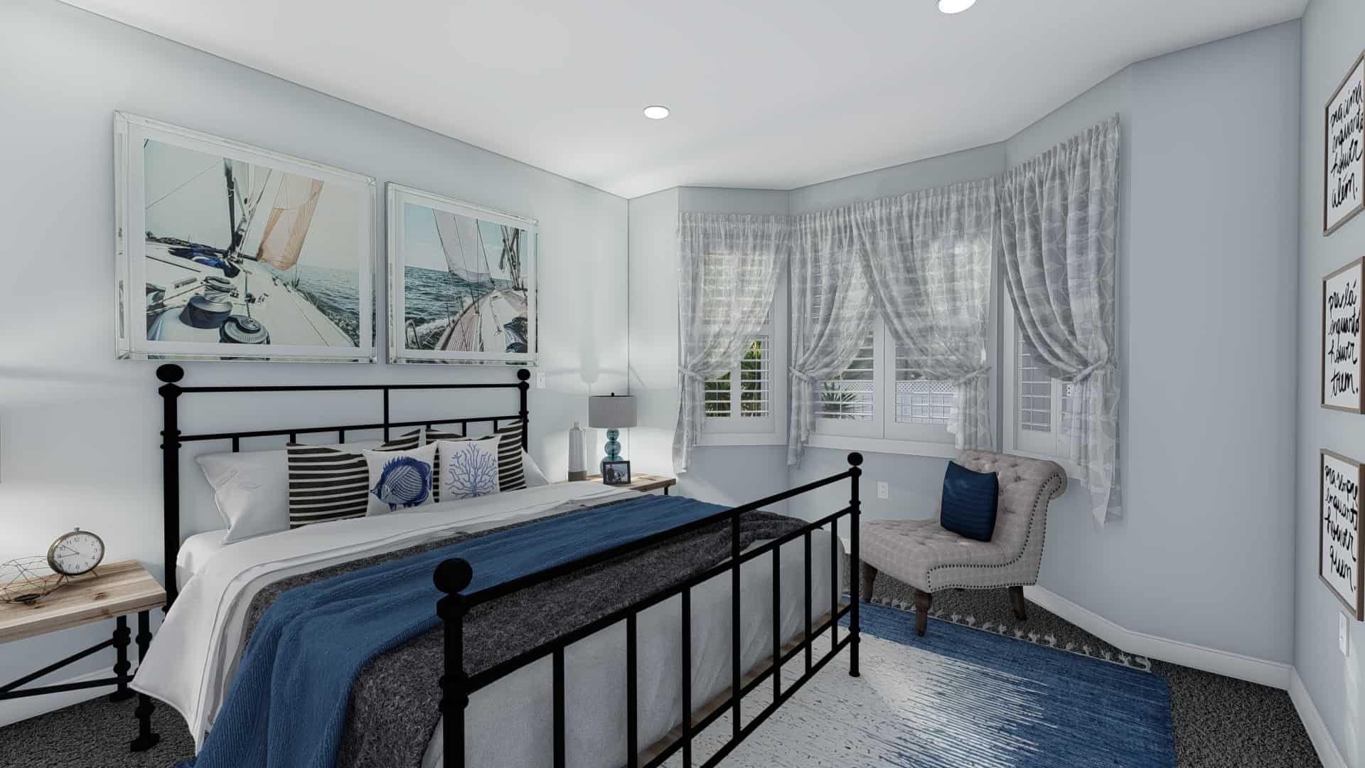 Master Bedroom of this 3-Bedroom, 1555 Sq Ft Plan - 187-1048