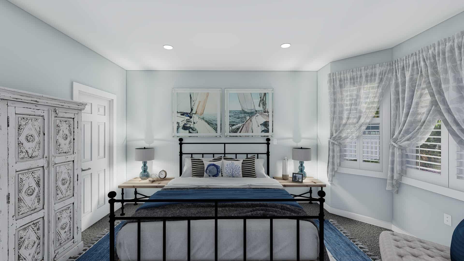 Master Bedroom of this 3-Bedroom, 1555 Sq Ft Plan - 187-1048