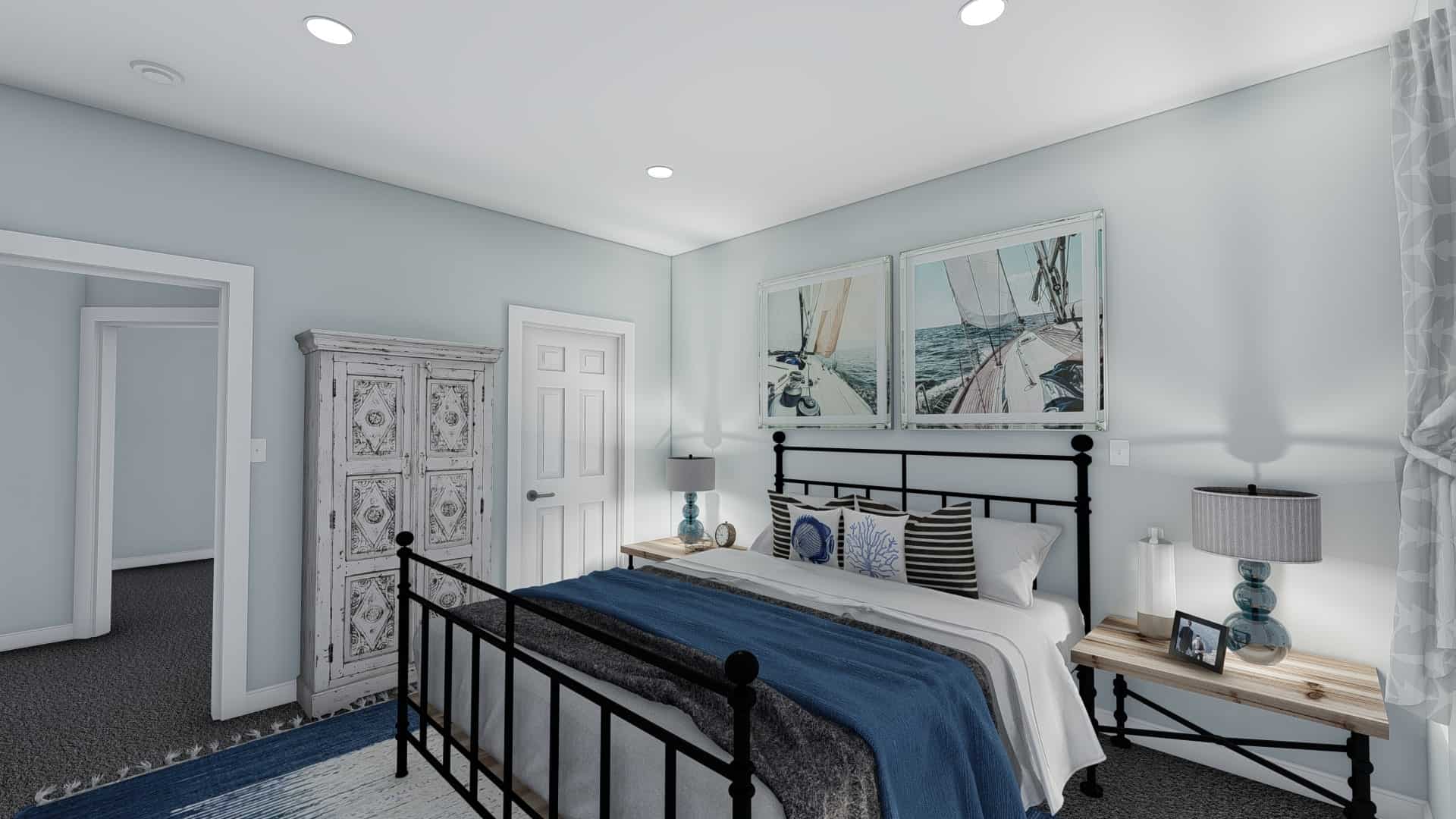 Master Bedroom of this 3-Bedroom, 1555 Sq Ft Plan - 187-1048