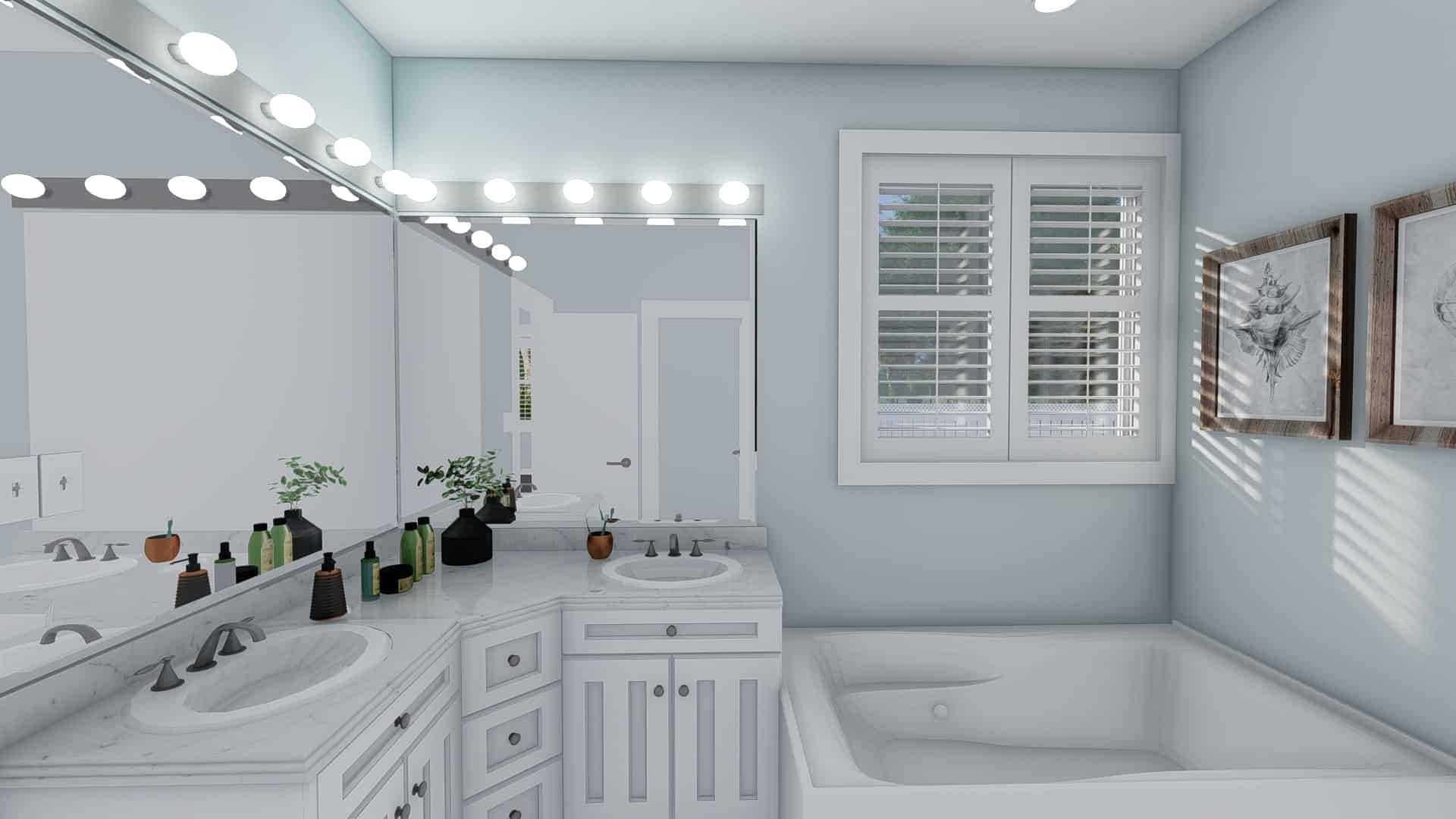 Master Bathroom of this 3-Bedroom, 1555 Sq Ft Plan - 187-1048