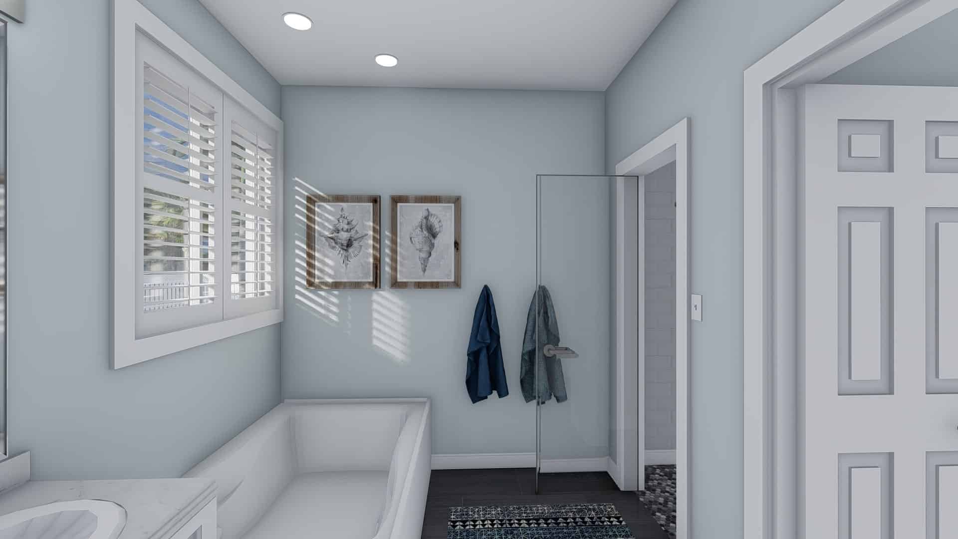 Master Bathroom of this 3-Bedroom, 1555 Sq Ft Plan - 187-1048