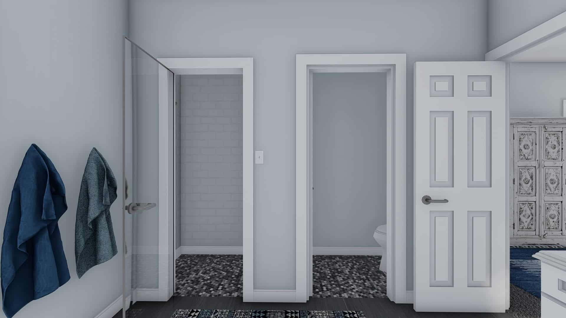 Master Bathroom of this 3-Bedroom, 1555 Sq Ft Plan - 187-1048