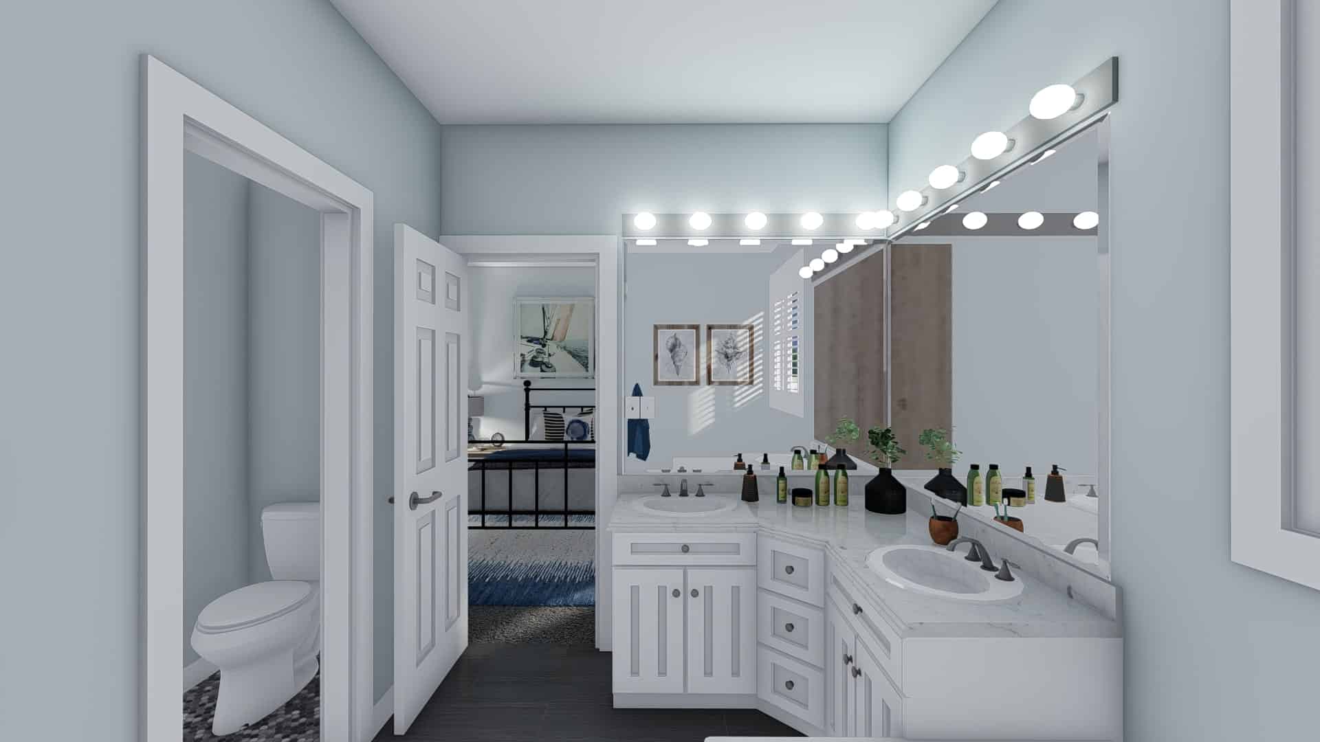 Master Bathroom of this 3-Bedroom, 1555 Sq Ft Plan - 187-1048