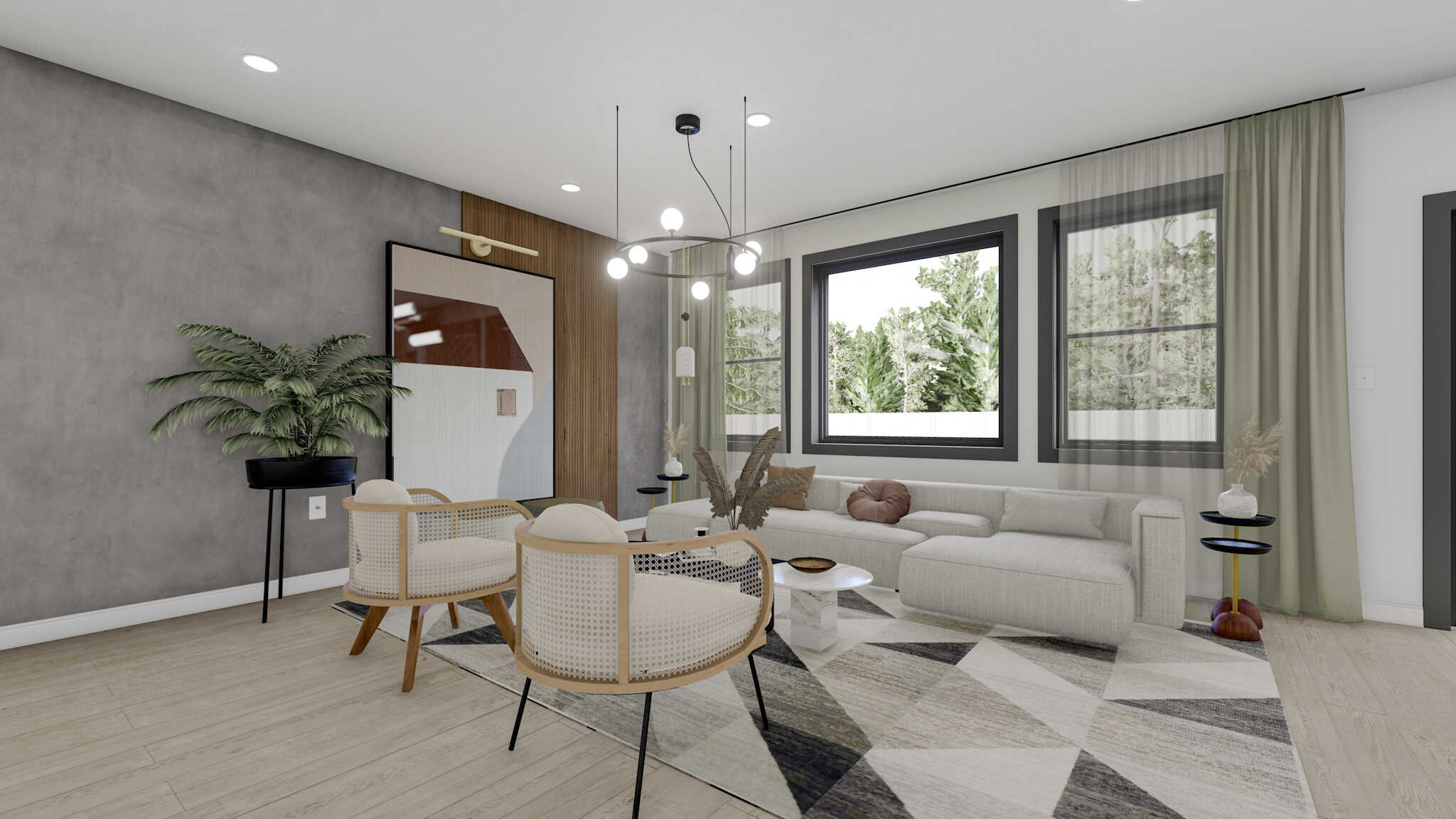 Living Room of this 3-Bedroom,1595 Sq Ft Plan -187-1069