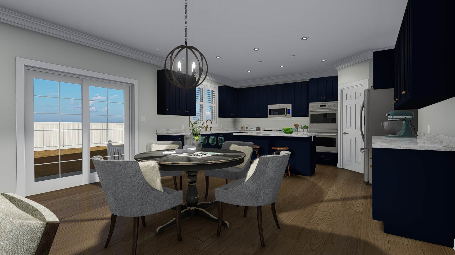 Kitchen: Breakfast Nook of this 3-Bedroom, 2085 Sq Ft Plan - 187-1072
