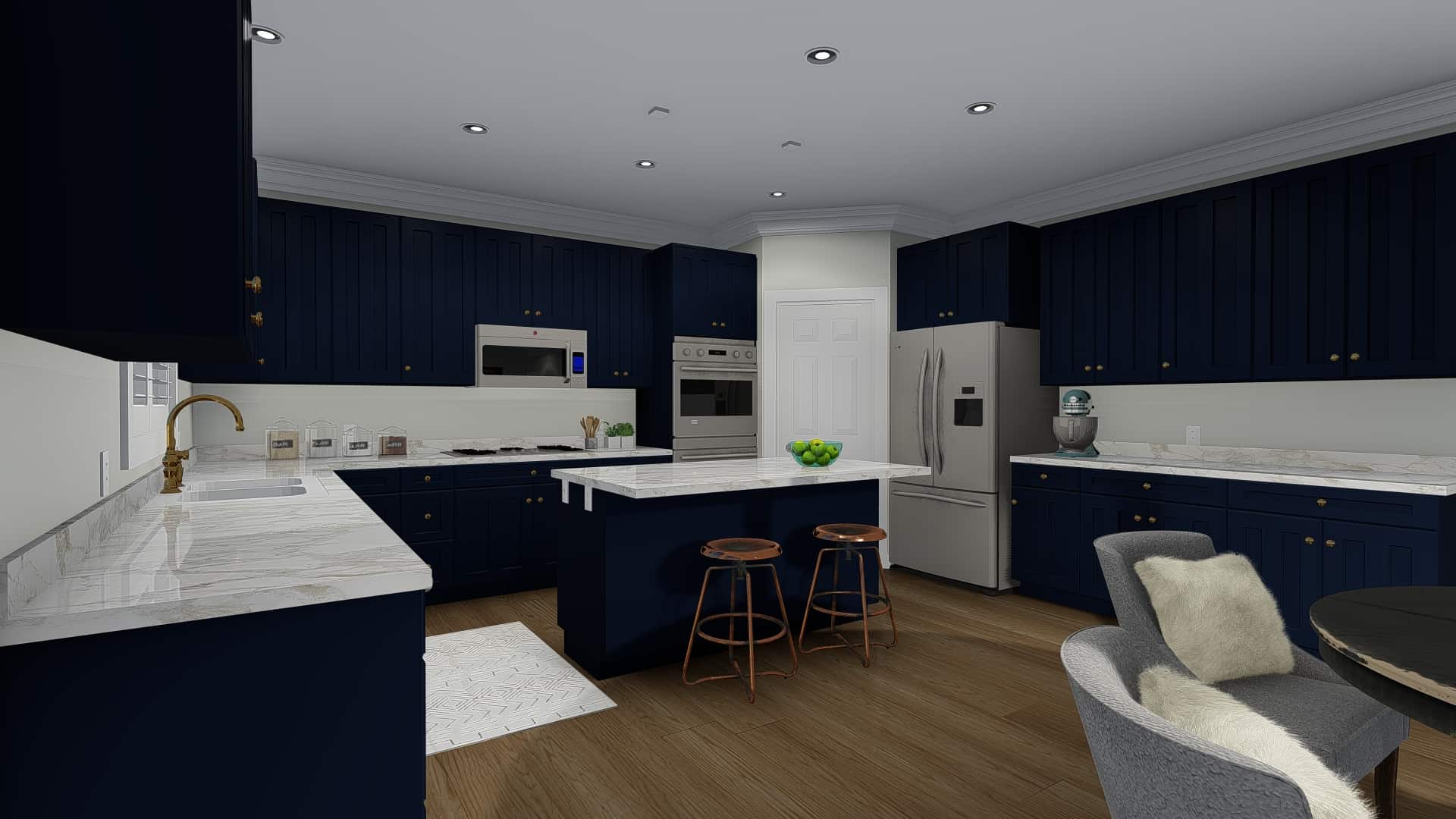 Kitchen of this 3-Bedroom, 2085 Sq Ft Plan - 187-1072