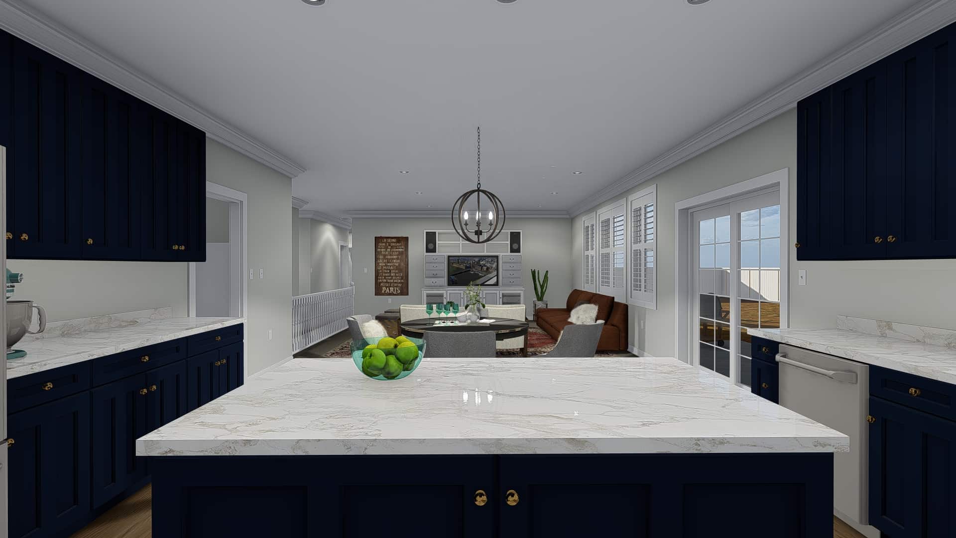 Kitchen of this 3-Bedroom, 2085 Sq Ft Plan - 187-1072