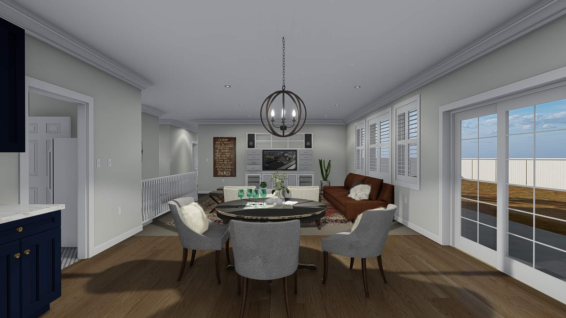 Dining Room of this 3-Bedroom, 2085 Sq Ft Plan - 187-1072