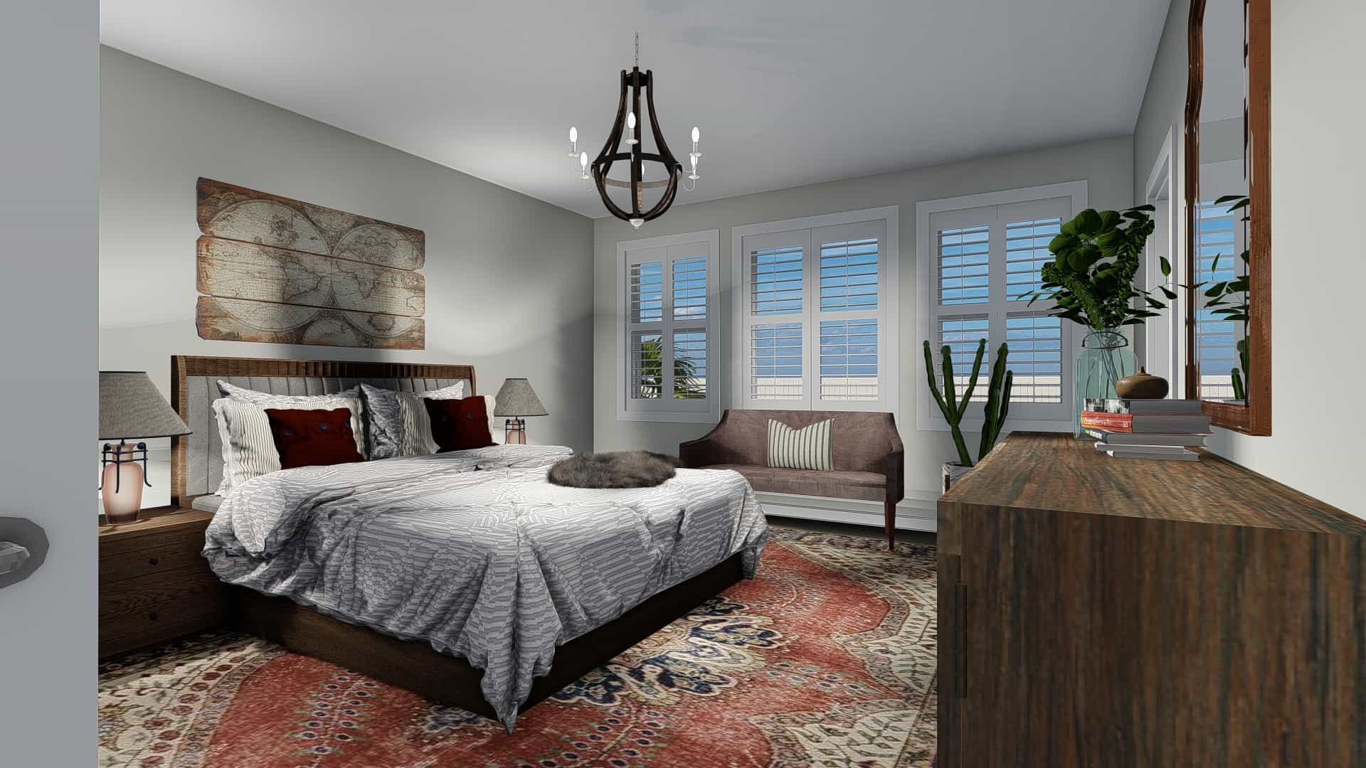 Master Bedroom of this 3-Bedroom, 2085 Sq Ft Plan - 187-1072