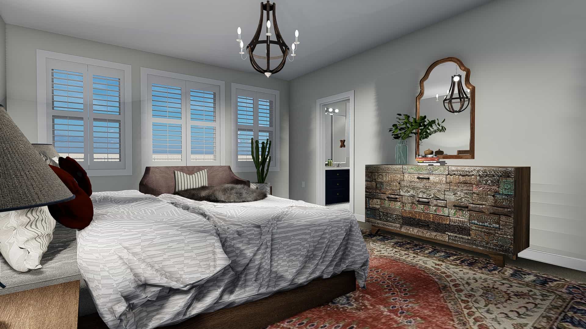 Master Bedroom of this 3-Bedroom, 2085 Sq Ft Plan - 187-1072