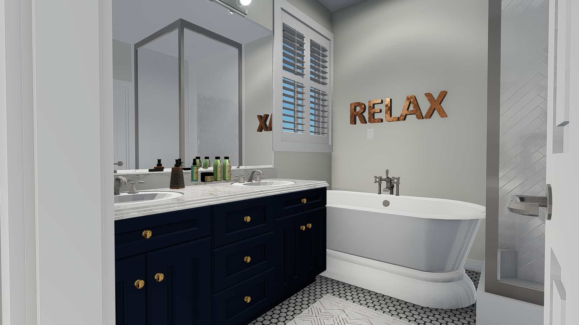 Master Bathroom of this 3-Bedroom, 2085 Sq Ft Plan - 187-1072