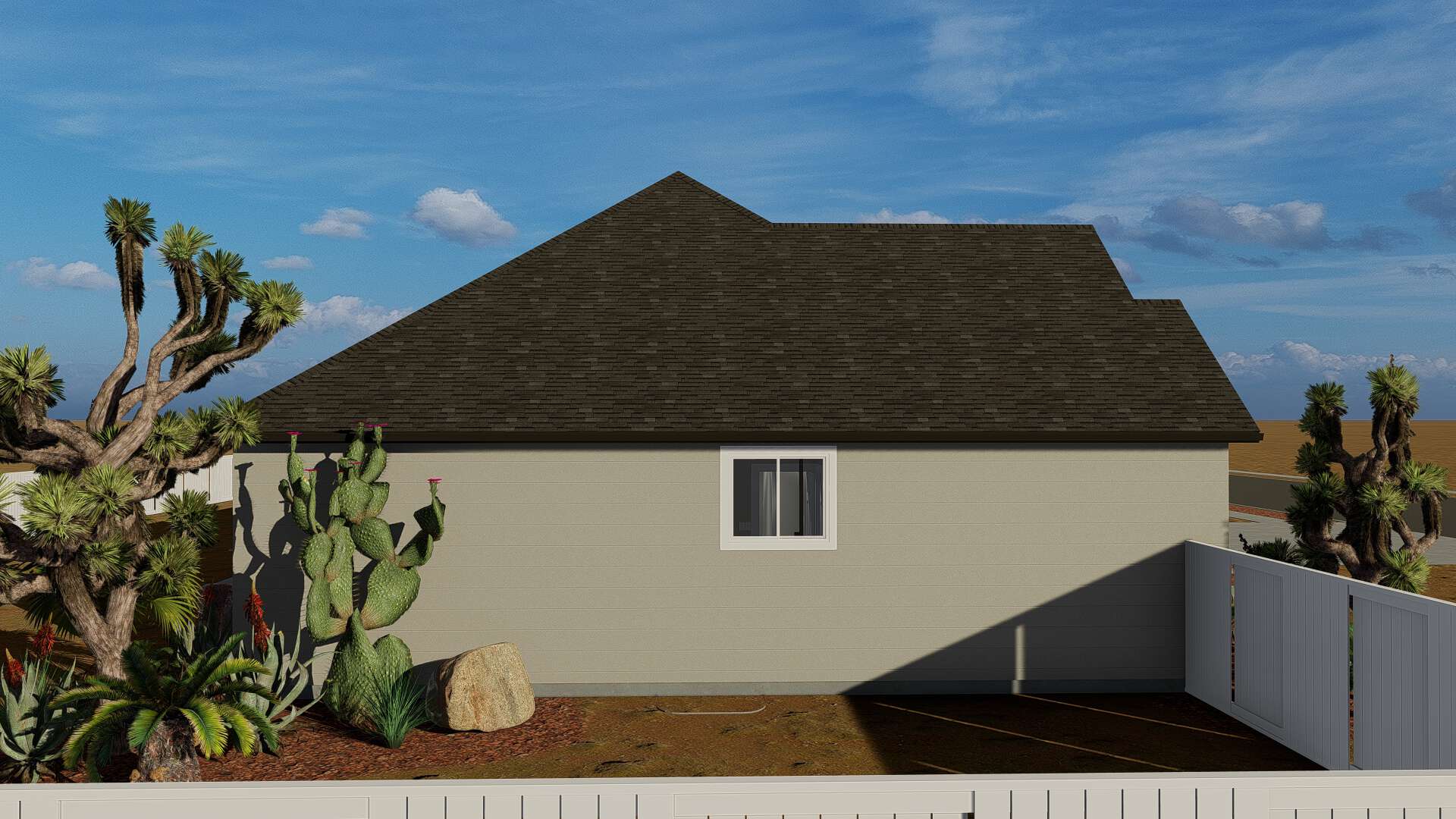 Right Side View of this 3-Bedroom, 2085 Sq Ft Plan - 187-1072