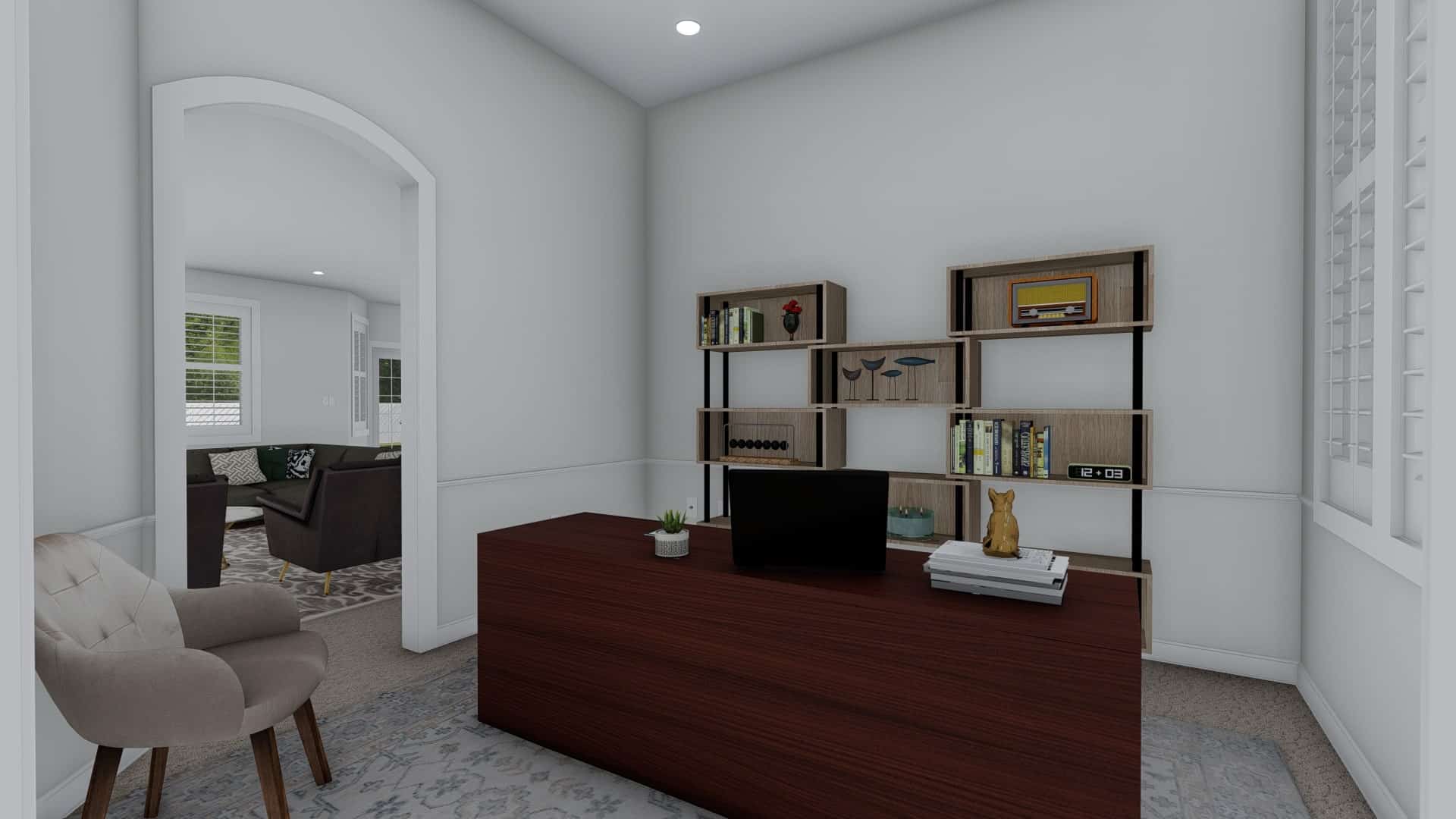 Living Room of this 3-Bedroom, 2199 Sq Ft Plan - 187-1075