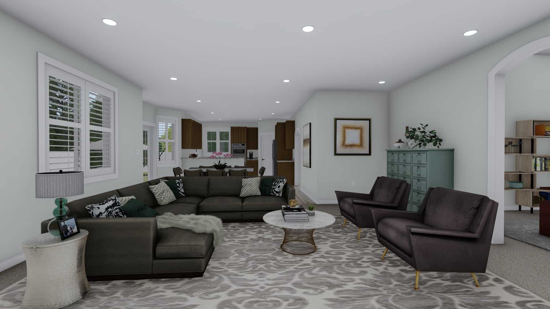 Family Room of this 3-Bedroom, 2199 Sq Ft Plan - 187-1075