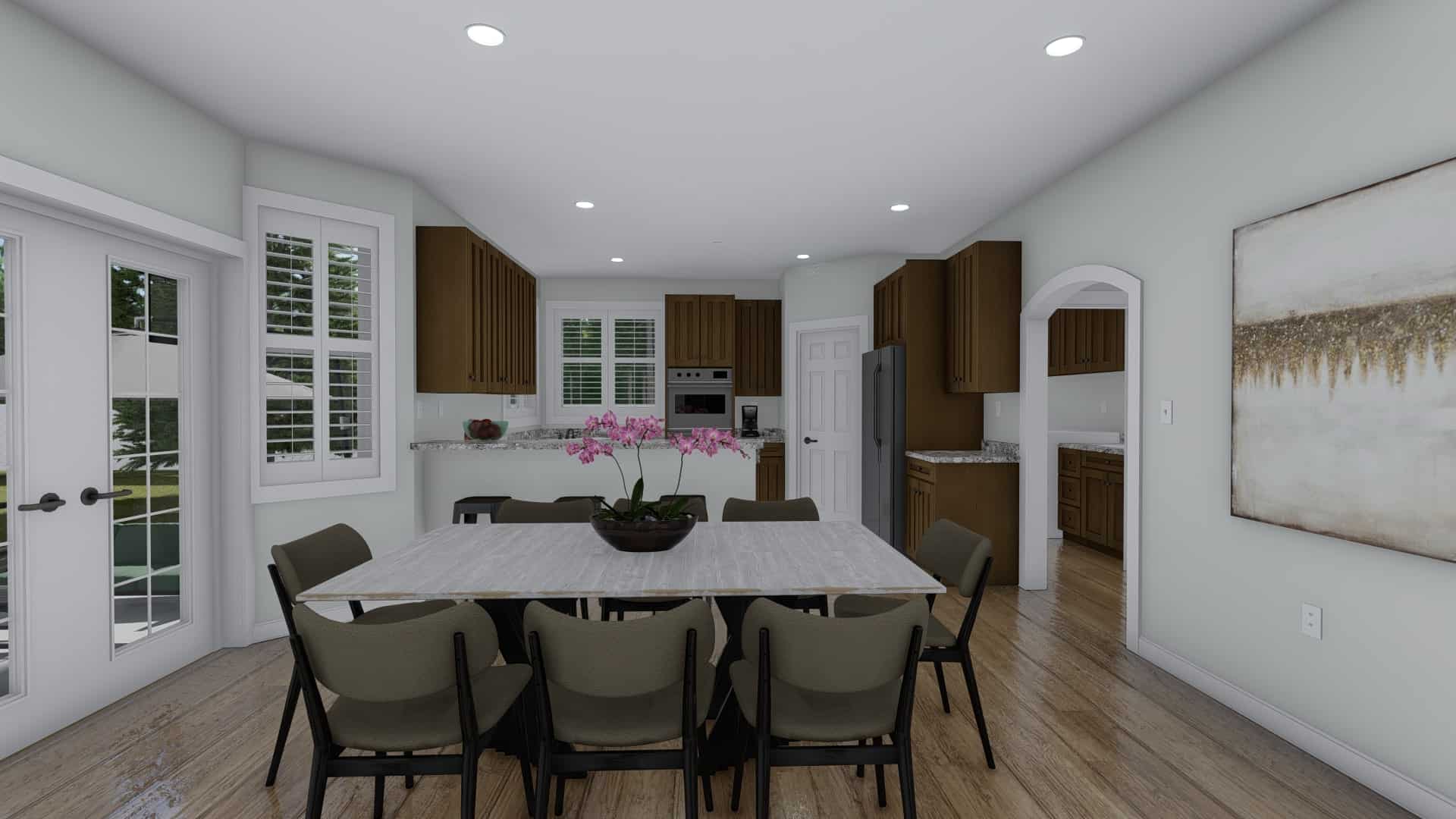 Dining Room of this 3-Bedroom, 2199 Sq Ft Plan - 187-1075